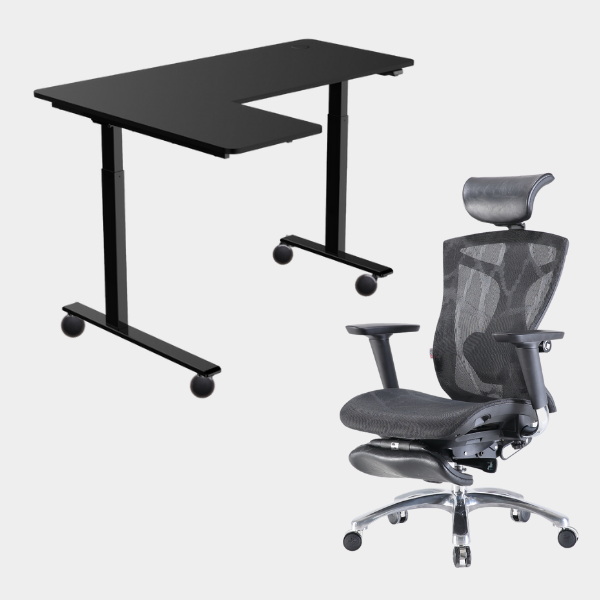 Carolina L-Shaped Height Adjustable Desk