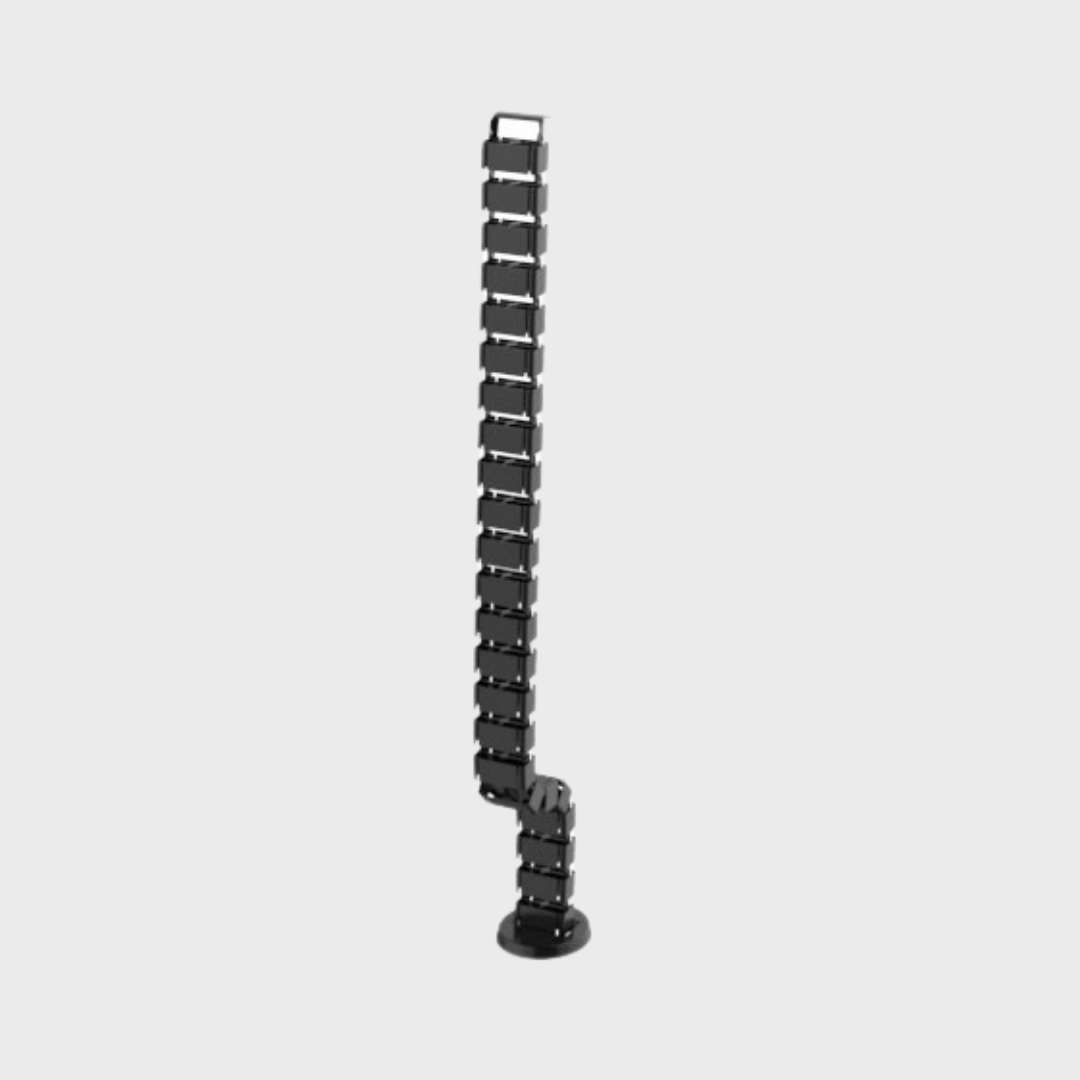 Extended Durable Plastic Cable Management Spine in Black