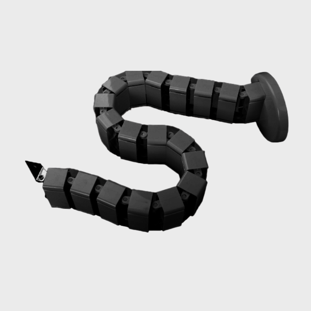 Durable Plastic Cable Management Spine in Black