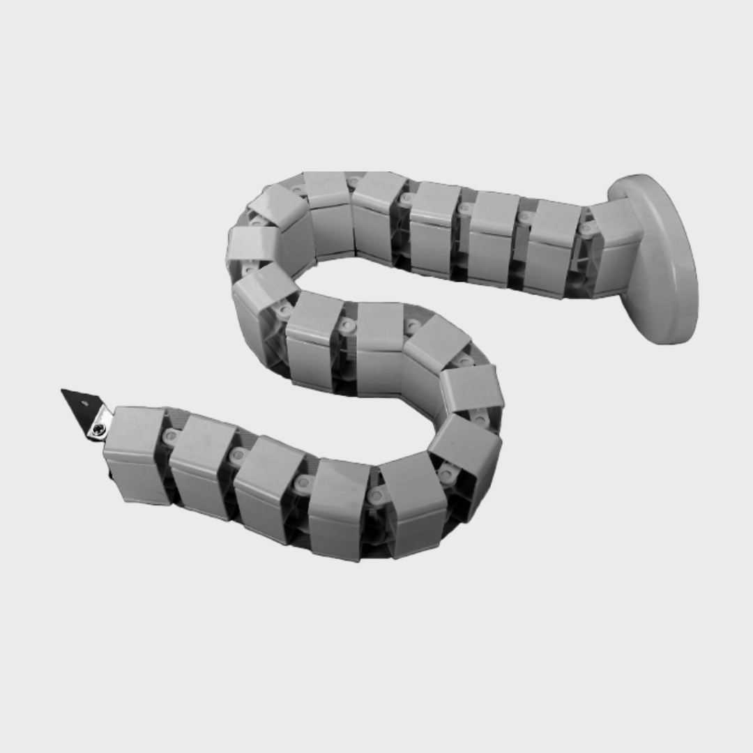Durable Plastic Cable Management Spine in Grey