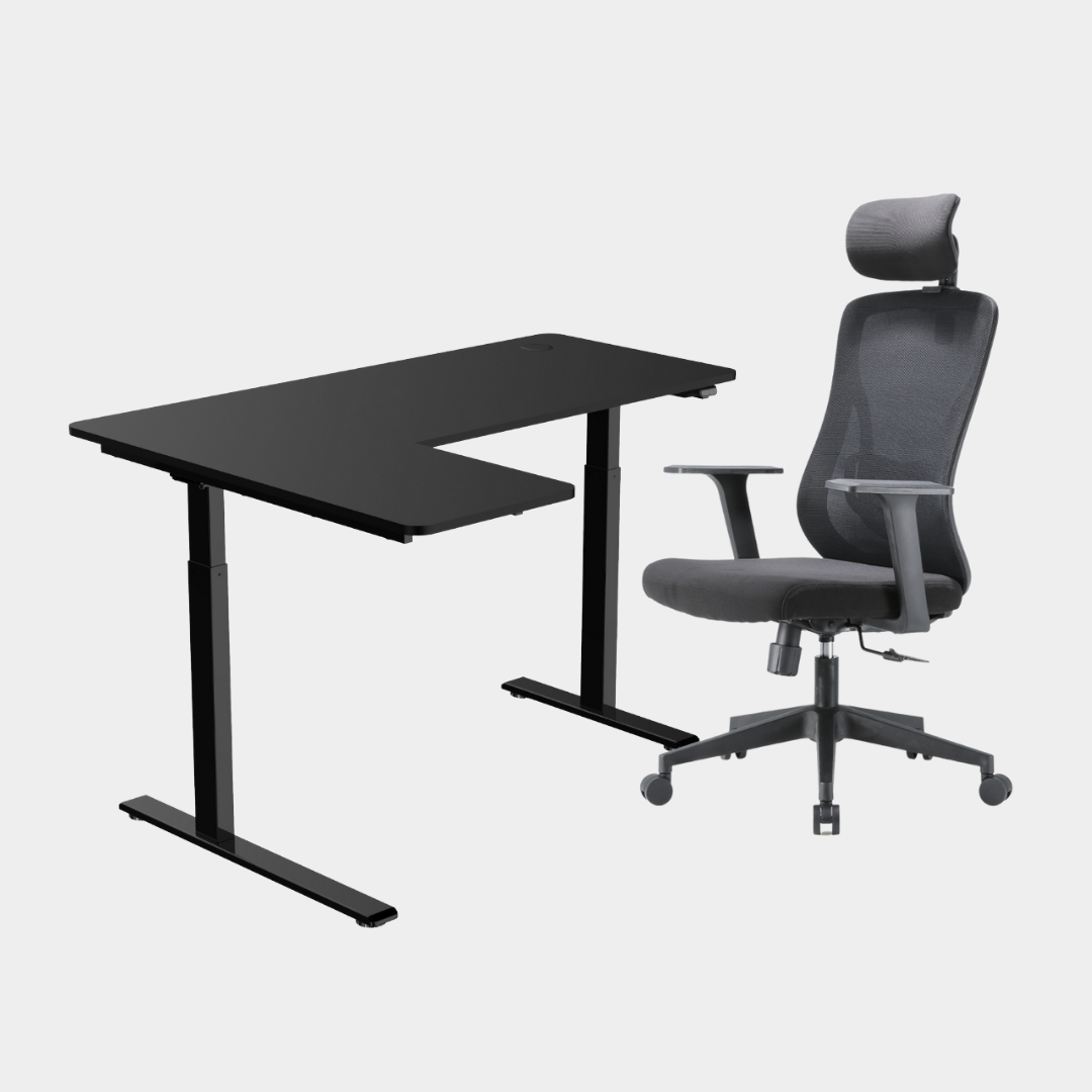 Carolina L-Shaped Height Adjustable Desk