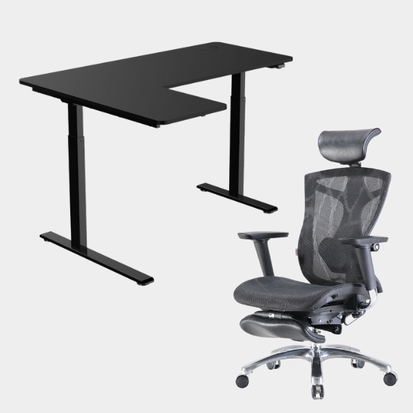 Carolina L-Shaped Height Adjustable Desk