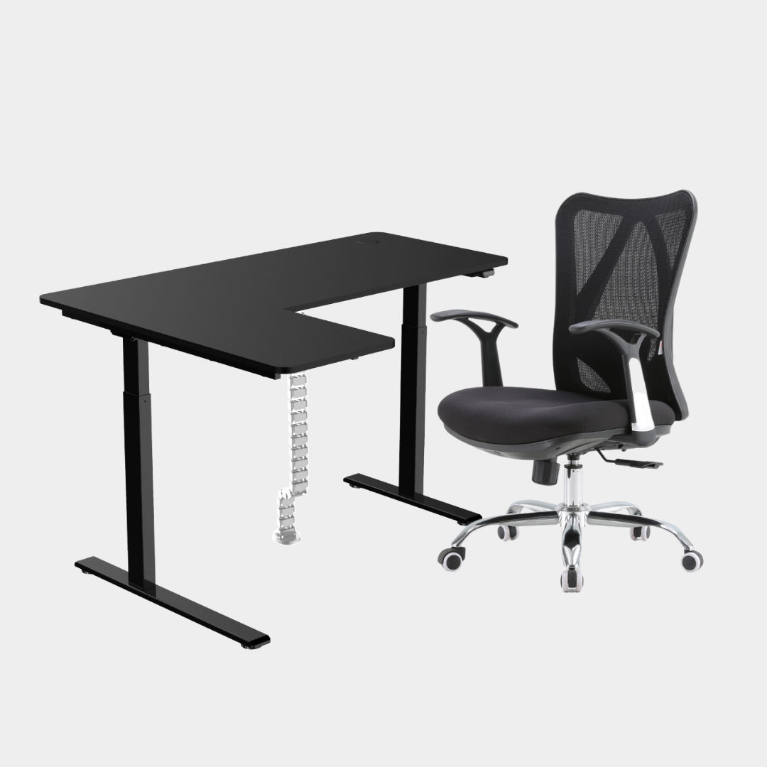 Carolina L-Shaped Height Adjustable Desk