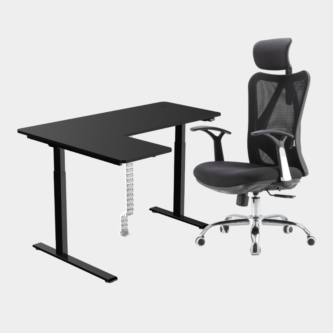 Carolina L-Shaped Height Adjustable Desk