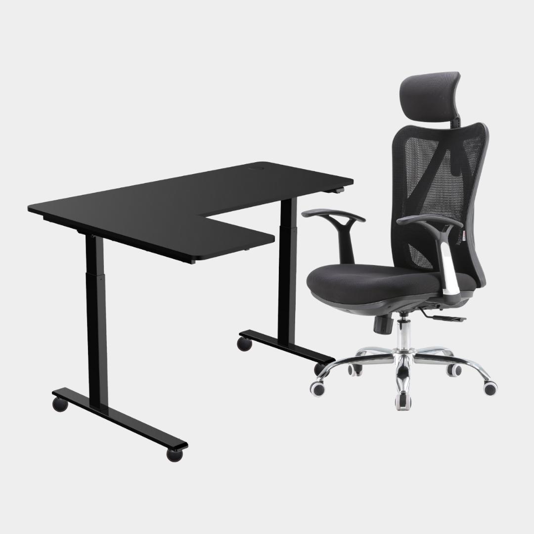 Carolina L-Shaped Height Adjustable Desk