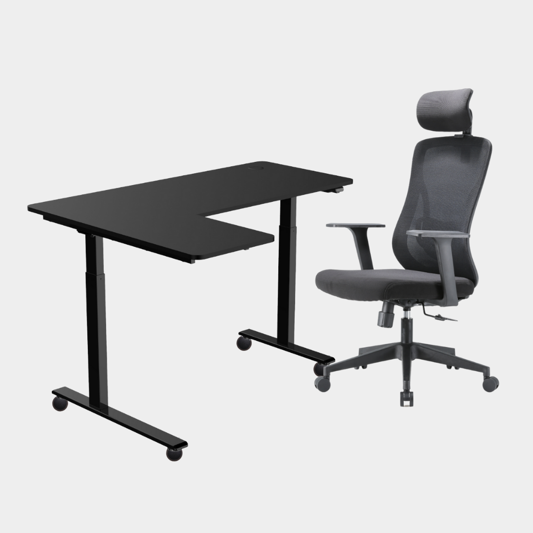 Carolina L-Shaped Height Adjustable Desk