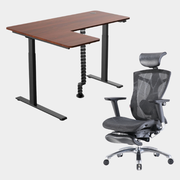 Carolina L-Shaped Height Adjustable Desk