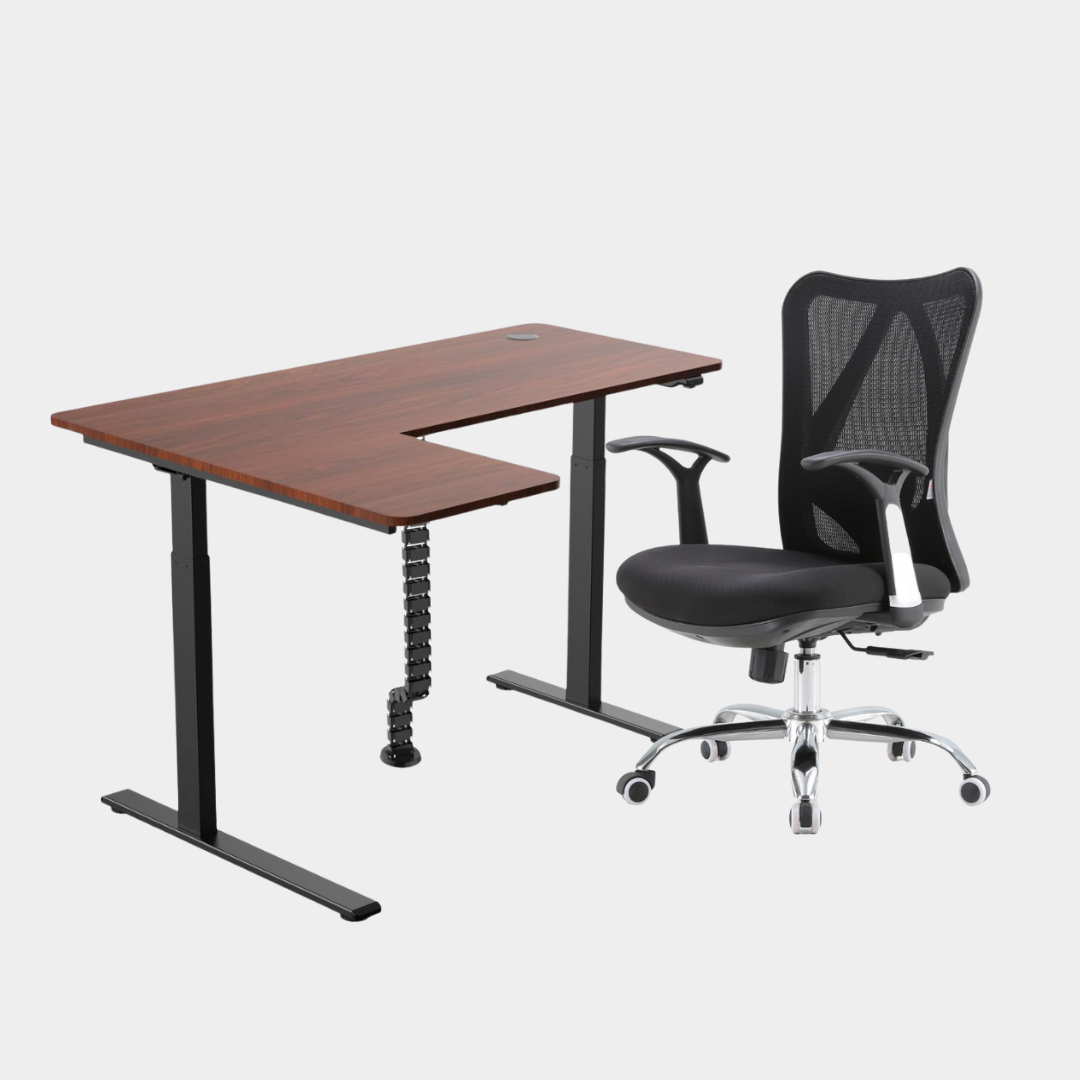 Carolina L-Shaped Height Adjustable Desk