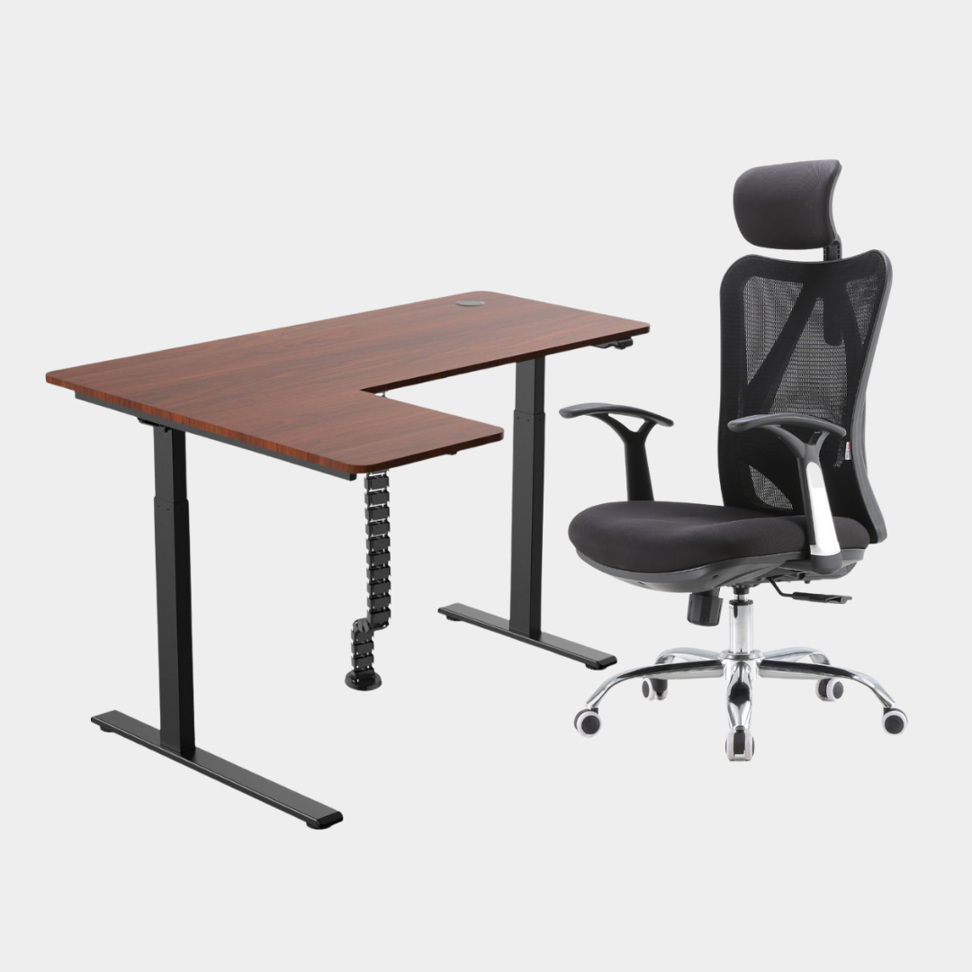 Carolina L-Shaped Height Adjustable Desk