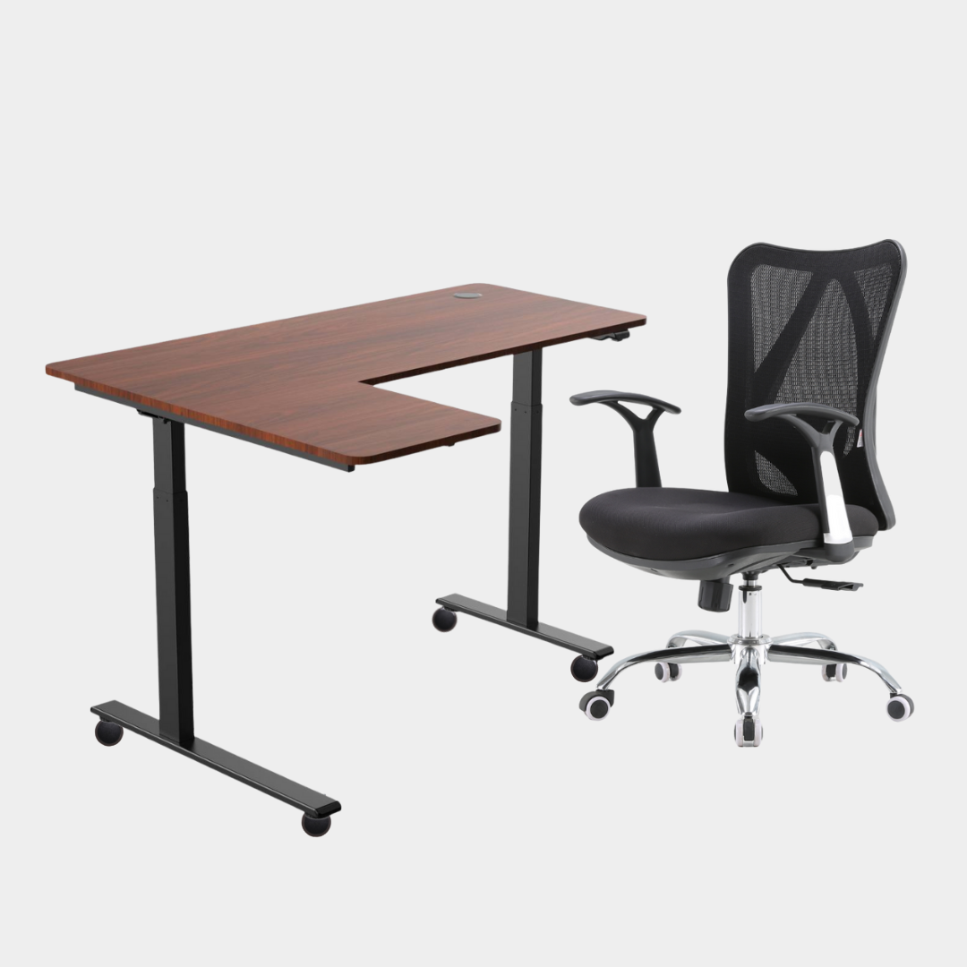 Carolina L-Shaped Height Adjustable Desk