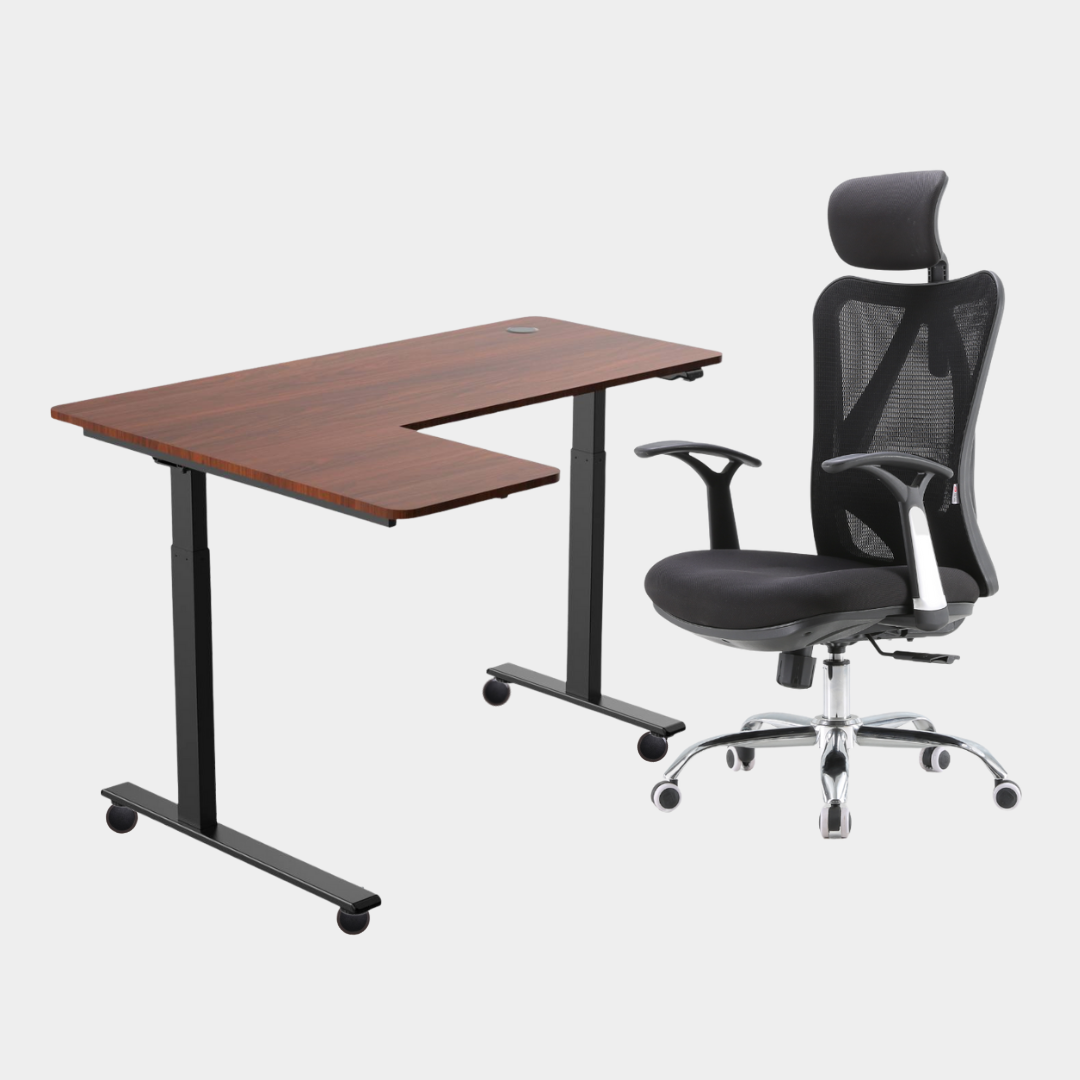 Carolina L-Shaped Height Adjustable Desk