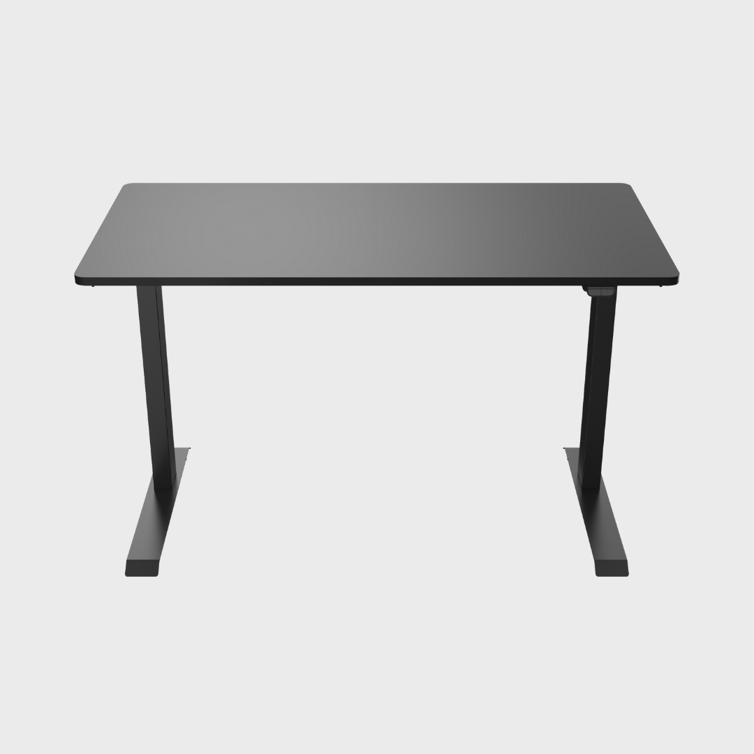 Height Adjustable Office Study Desk in Black