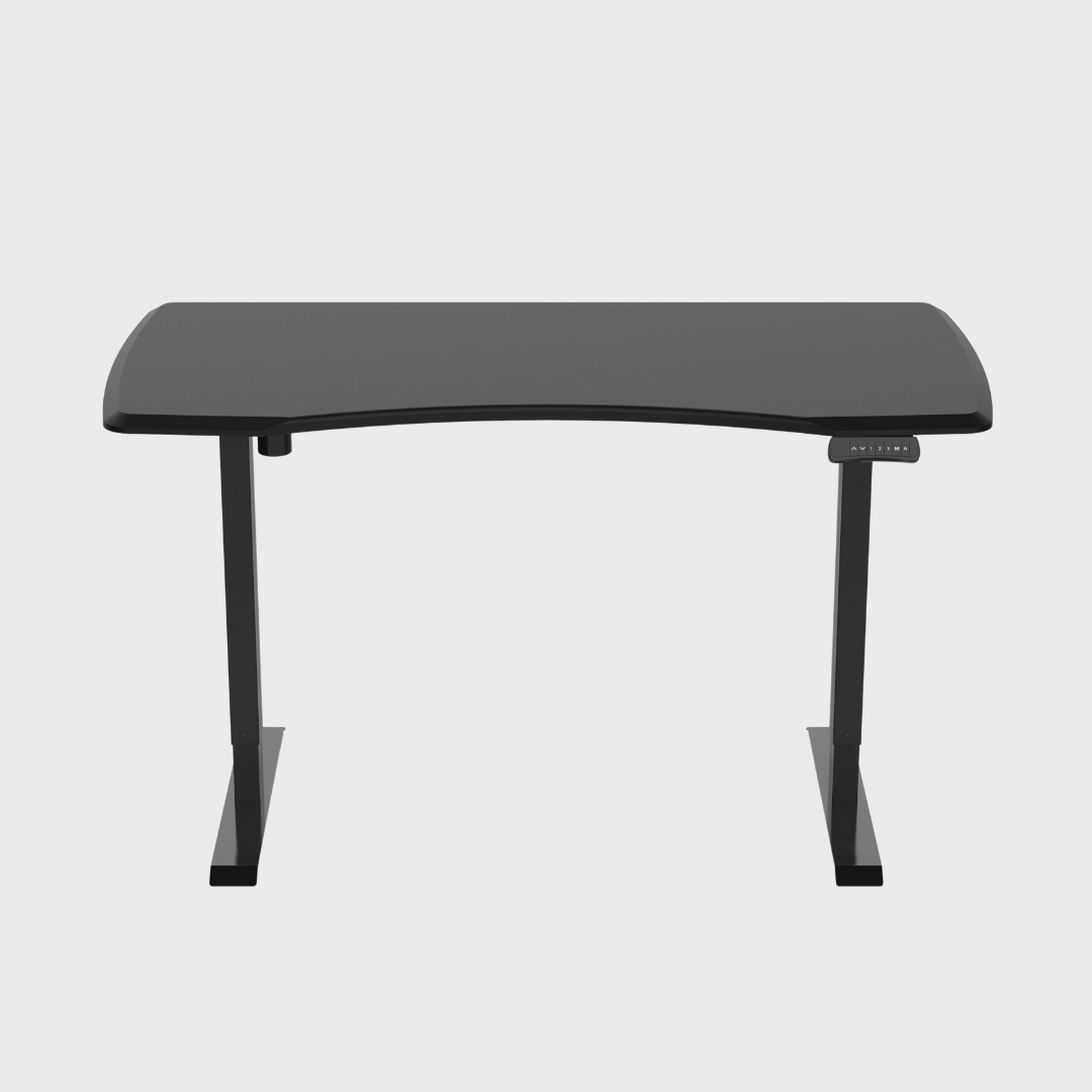 Ergonomic Curve Office Desk in Black