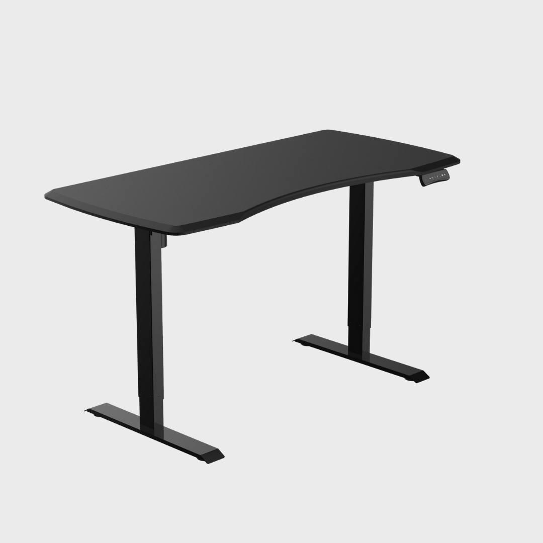 Ergonomic Curve Office Desk in Black