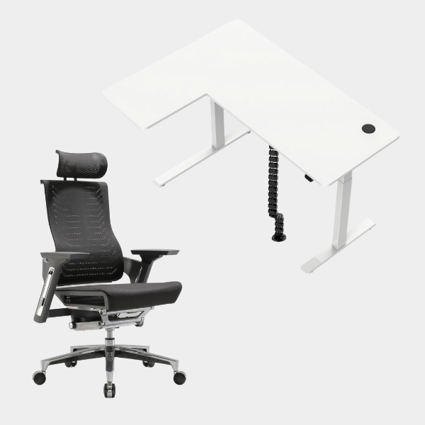 Carolina L-Shaped Height Adjustable Desk