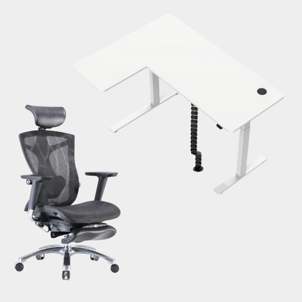 Carolina L-Shaped Height Adjustable Desk
