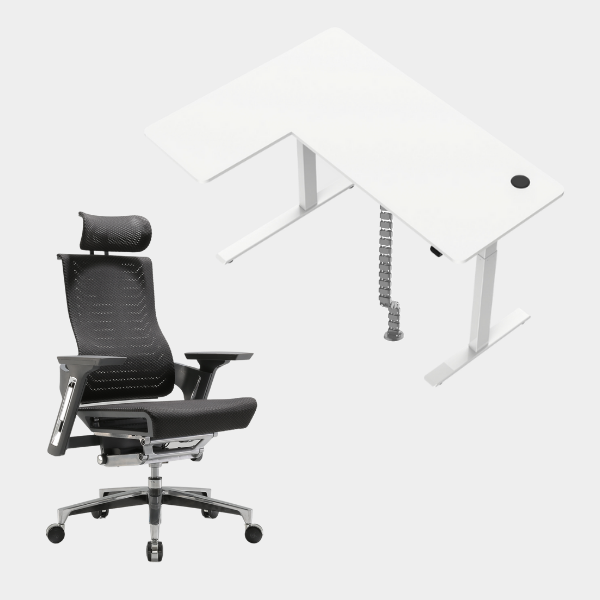 Carolina L-Shaped Height Adjustable Desk