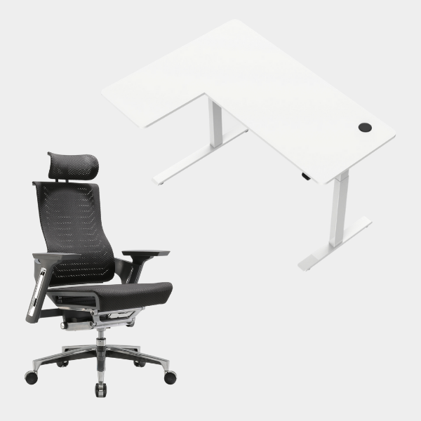 Carolina L-Shaped Height Adjustable Desk