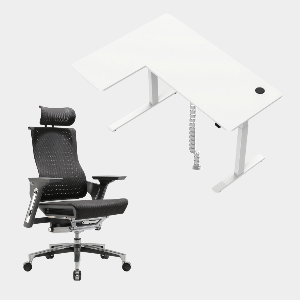 Carolina L-Shaped Height Adjustable Desk