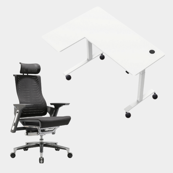 Carolina L-Shaped Height Adjustable Desk