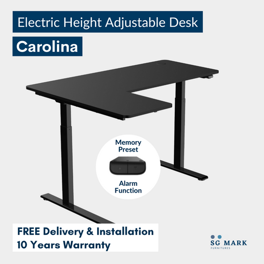 ✨ Why the Carolina L‑Shaped Height‑Adjustable Desk is Special