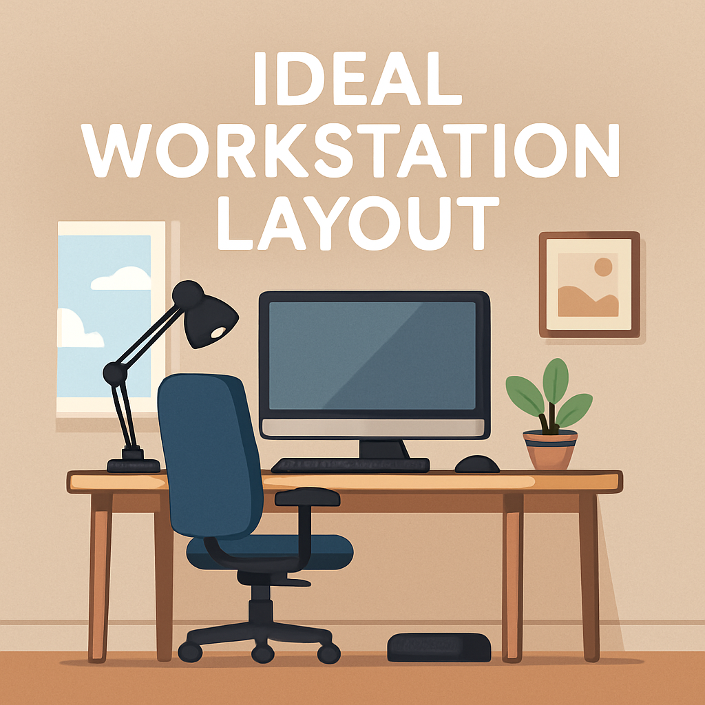 🖥️ The Ideal Workstation Layout for Productivity and Comfort – SG Mark