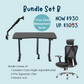 Advanced Height Adjustable Desk + Ergonomic Chair + Monitor Arm (Bundle B)
