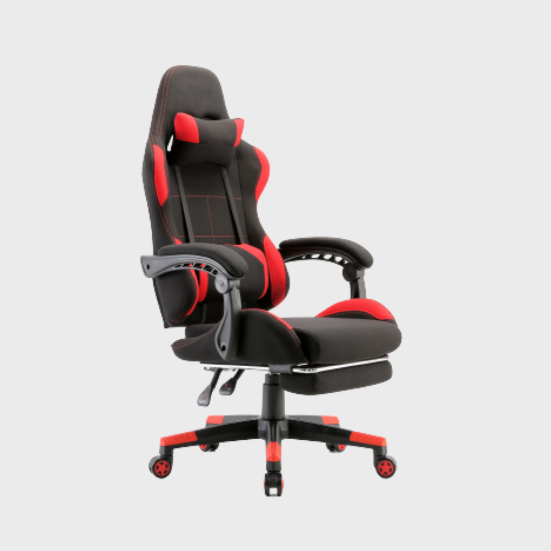 Ergonomic Recliner Gaming Chair in Red and Black