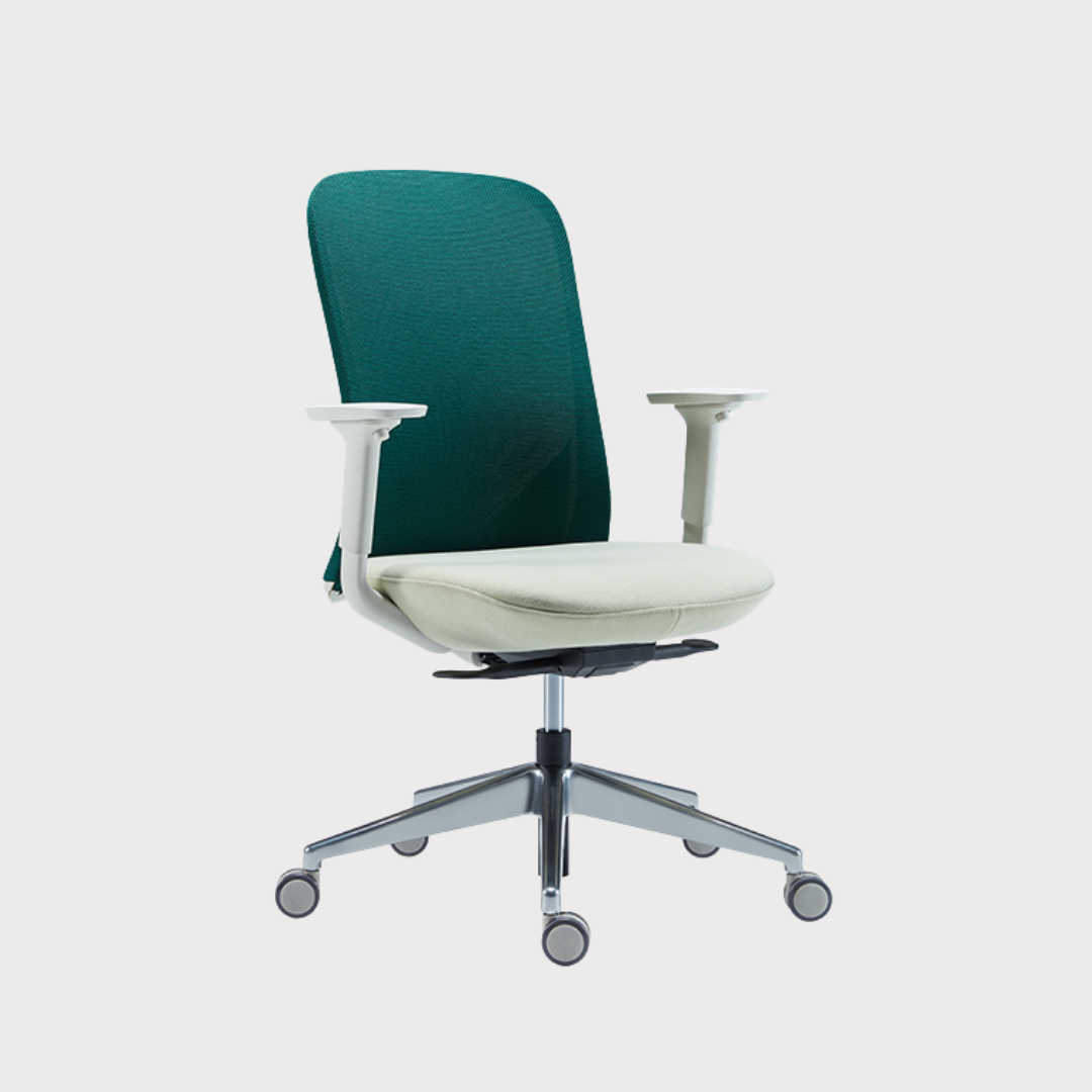 Ergonomic Fully Adjustable Office Chair in Green