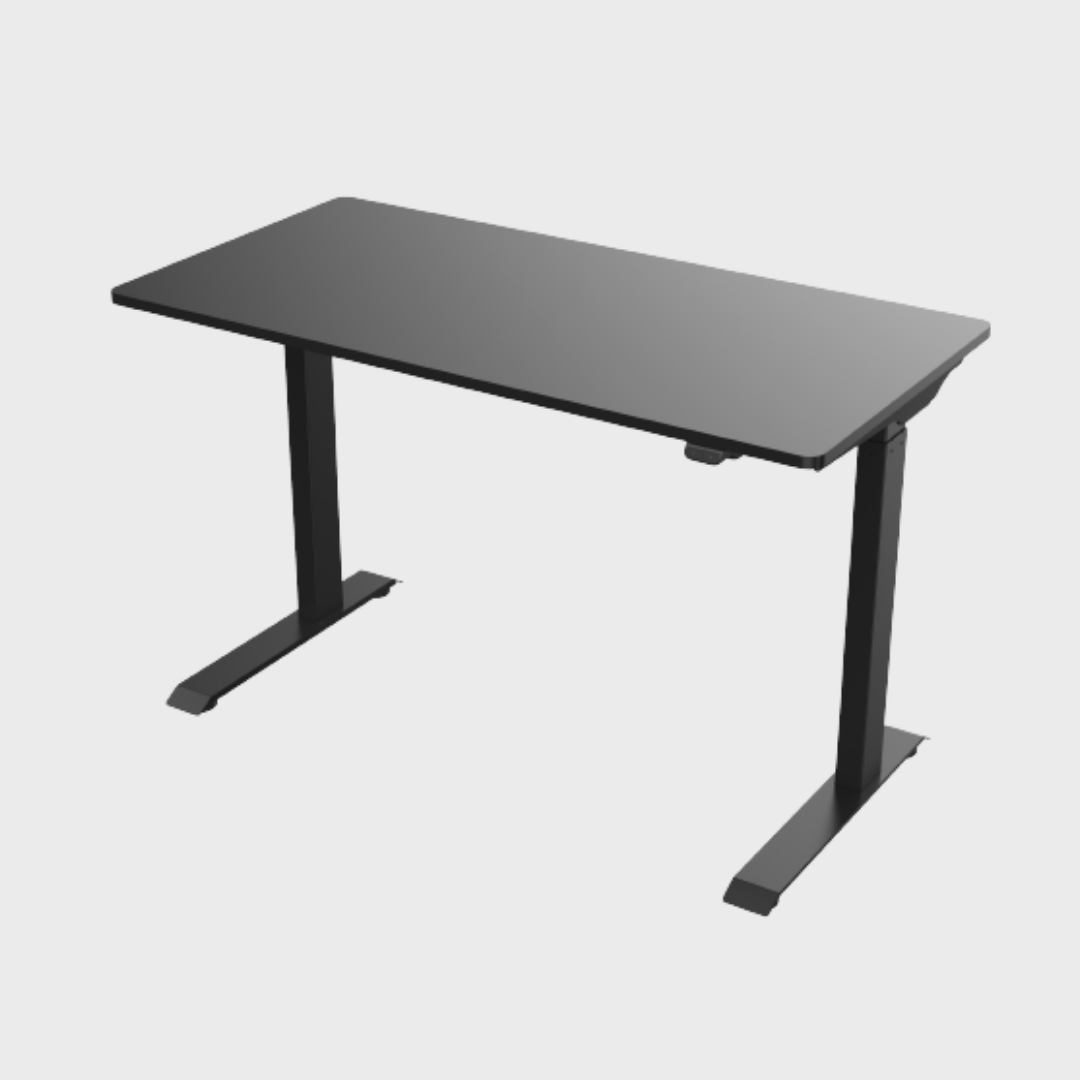 Height Adjustable Office Study Desk in Black