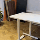 video of white height adjustable desk