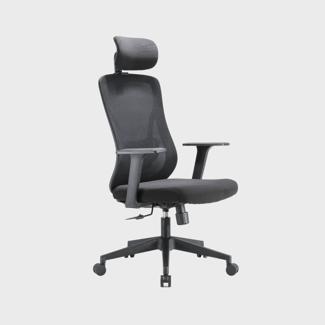 M83 Ergonomic Office Chair with Headrest Black