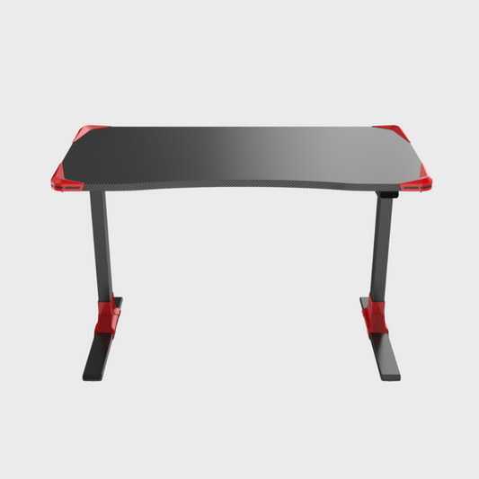 Ergonomic Gaming Desk in Red and Black